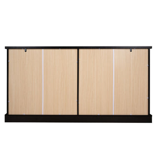 Sideboard Cabinet With 4 Drawers And 4 Arched Glass Doors
