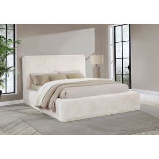 Tall Headboard Panel Bed With Padded Headboard