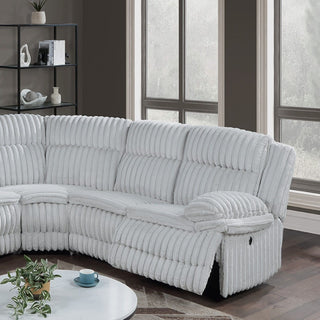 U-Shaped Sectional Sofa With Console Cup Holder, Storage Drawer, Manual Reclining
