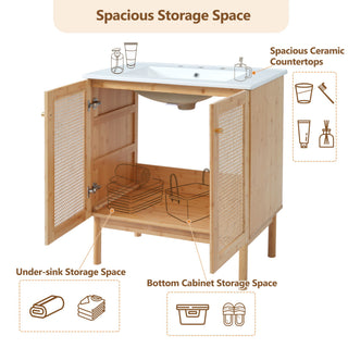 Bathroom Vanity Cabinet With Doors, Soft Close Design