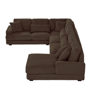 U - Sectional Sofa With Chaise Lounge, Oversized Living Room Couch