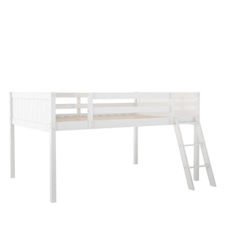 Low Loft Bed With Adjustable Ladder