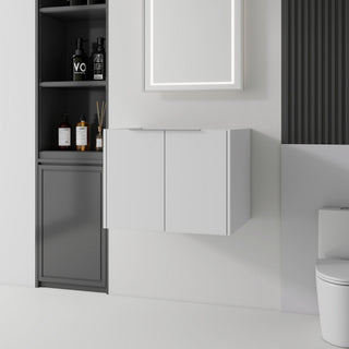 Floating Bathroom Vanity Cabinet With Soft Close Double Doors, Spacious Interior Storage, Wall Mounted, Cabinet Only