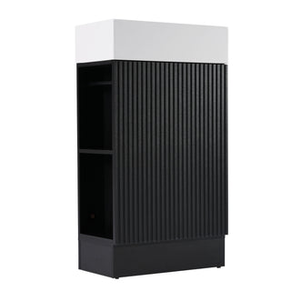 Modern Bathroom Vanity With Sink And 2 Tier Shelf