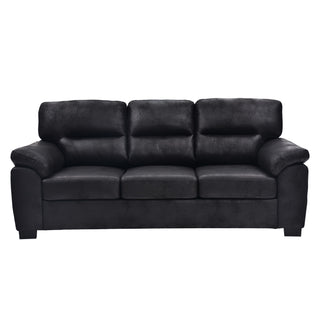 3 Seater Sofa With Padded Armrests And Triangular Leg