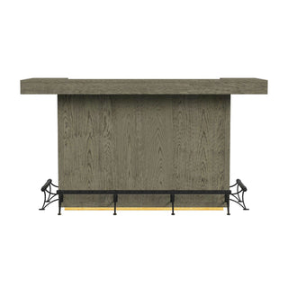Jemma - Bar Table With Light - Gray And Dark Espresso
