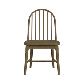 Heritage - Windsor Side Chair (Set of 2) With Leveler - Oak Brown