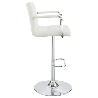 Letitia - Adjustable Height Bar Stool - White