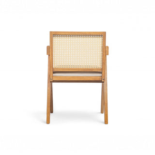 Chandigarh Farmhouse Style Cane Upholstered Dining Chairs (Set of 2)