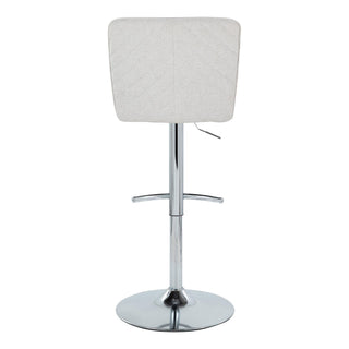 Henry - Contemporary Adjustable Barstool With Swivel & Rounded T Footrest (Set of 2)