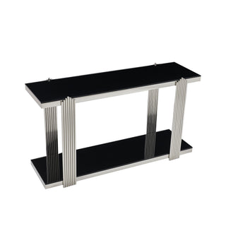Console Table With Double Tier Storage