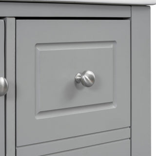 Freestanding Bathroom Vanity With Sink, Soft Close Door, 3 Drawers