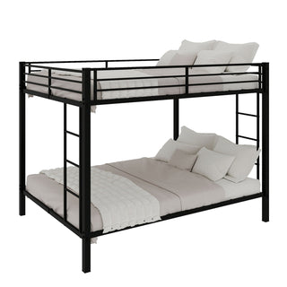 Bunk Bed For Kids, Convertible Frame With Ladders & Guardrail