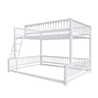 Bunk Bed With Ladder And Safety Guardrails