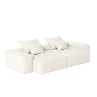 Modern Oversized Diy Combination Modular Sectional Sofa With Pillows