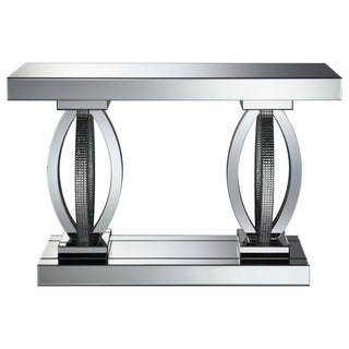 Drea - Entryway Sofa Console Table - Silver