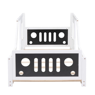 Classic Car Shaped Platform Bed With Wheels