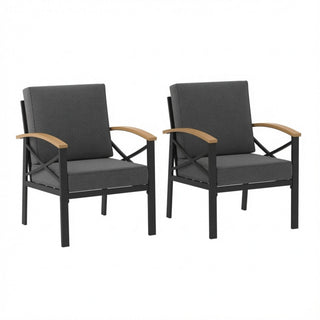 Outdoor Patio Armchair, All Weather (Set of 2)