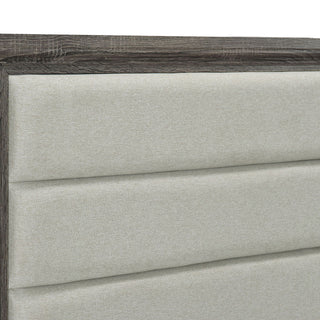 Funston - 4 Piece Queen Bedroom Set With Upholstered Headboard - Oak