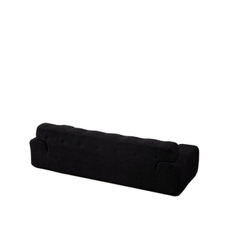 Cloud Series Minimalist Button Tufted Square Arm 3 Seater Sofa