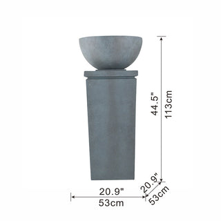 Zen Bowl Water Fountain, Outdoor Bird Feeder / Bath Fountains, Relaxing Water Feature For Garden