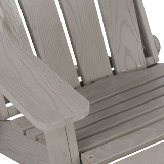 Oversize Outdoor Folding Adirondack Chair - Gray