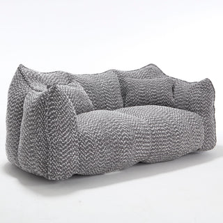 Comfortable Dual Beanbag Chair With High Resilience Foam Core For 2 People