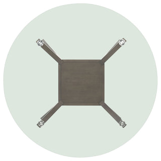 Flynn - Round Glass Top Dining Table - Brown