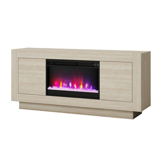 Fireplace TV Stand - Beige