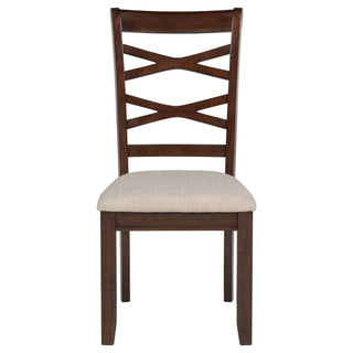 Verety - 5 Piece Round Dining Set With Chairs - Dark Brown