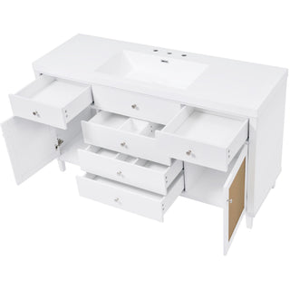 Modern Bathroom Vanity With Sink, Soft Close Drawers