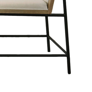 Tate - Round Dining Table With Cream Color Upholstered Chairs (Set of 5) - Oak Finish