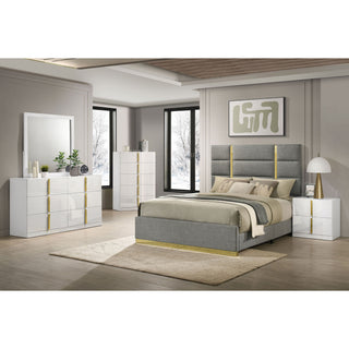 Lauryn - 6 Drawer Dresser With Mirror - Gloss White