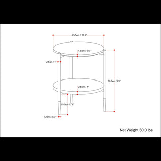 Wagner - Round Marble & Wood Table