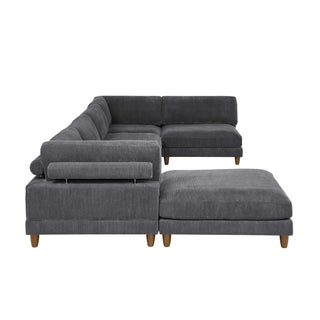 Modern Modular Sectional With Adjustable Back Support