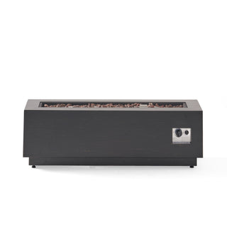 Modern Rectangular Iron Fire Pit 50, 000 Btu