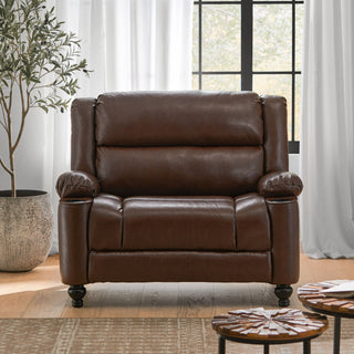 Tufted Design Wide Manual Recliner Chair