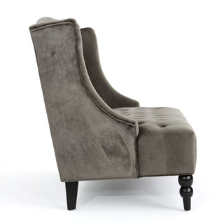 Nurturing - Upholstered Loveseat With Wing Back And Diamond Tufting