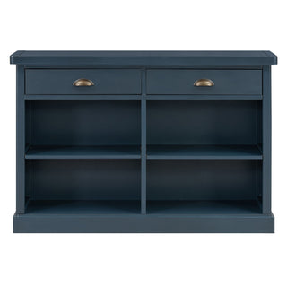 Console Table With 2 Drawers And Open Shelves