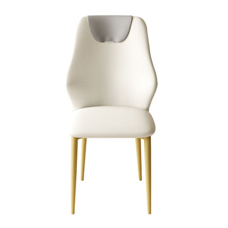 Dining Chairs (Set of 2) - Beige / Gray