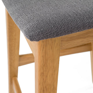 Modern Bar Stool Set With Upholstered Seating