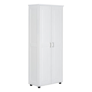 Storage Cabinet With Adjustable Shelves, 2 Doors, Rectangle Design For Bathroom