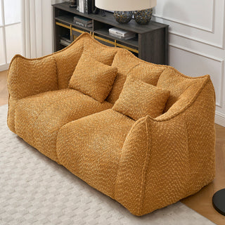 Comfortable Dual Beanbag Chair With High Resilience Foam Core For 2 People