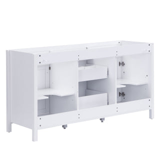 Bathroom Vanity Cabinet Only With Soft Closing Doors & Drawers, Adjustable Shelves - White