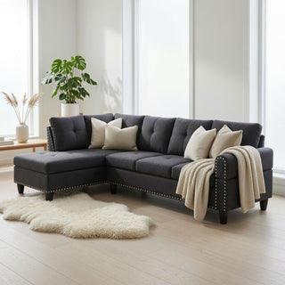 L - Shaped Sectional Sofa With Movable Left Chaise