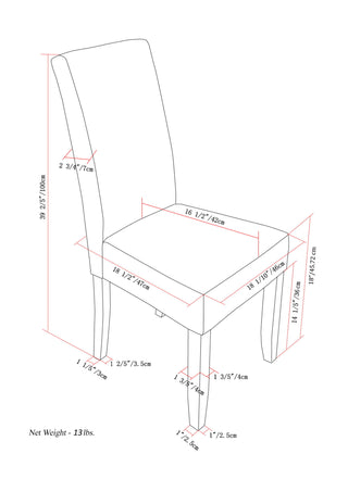 Acadian - Upholstered Parson Dining Chair (Set of 2)