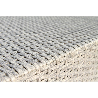 Wicker Outdoor Sectional With Weather Resistant Cushions And Table
