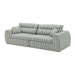 3 Seater, Couch With Throw Pillows For Living Room