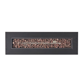 Modern Rectangular Iron Fire Pit 50, 000 Btu