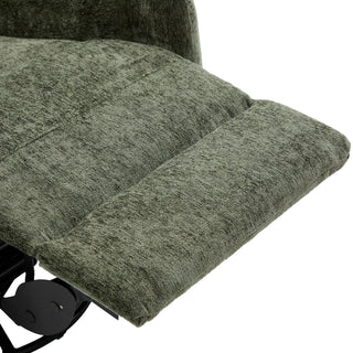 Manual Recliner Massage Chair With Swivel Rocker, 8 Massage Modes, Side Storage Pocket